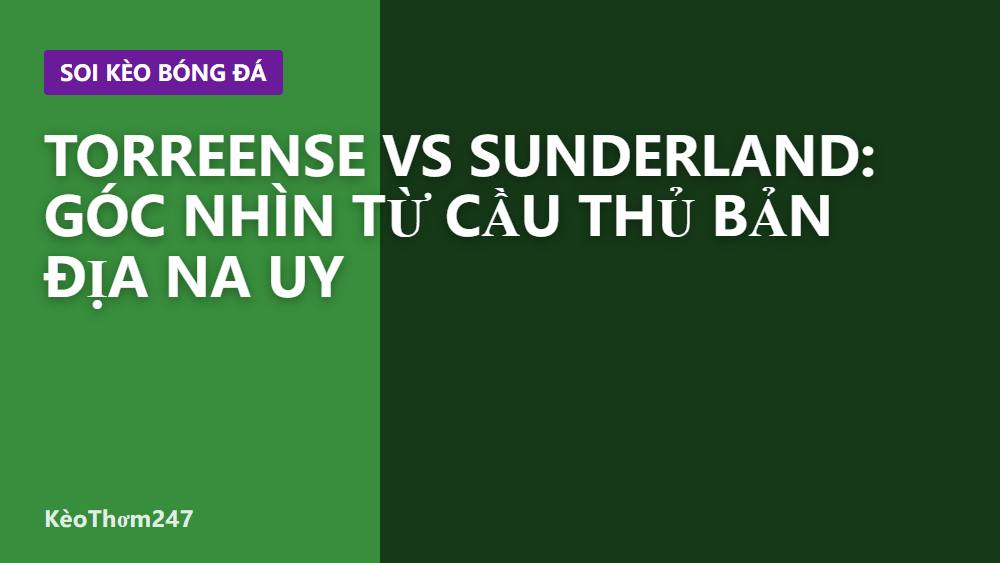 Torreense vs Sunderland: Góc nhìn từ cầu thủ bản địa Na Uy